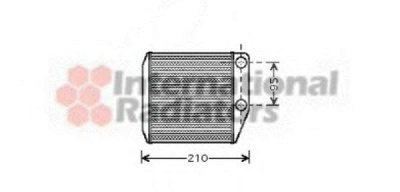 VAN WEZEL 17006313 -  Теплообменник, отопление салона